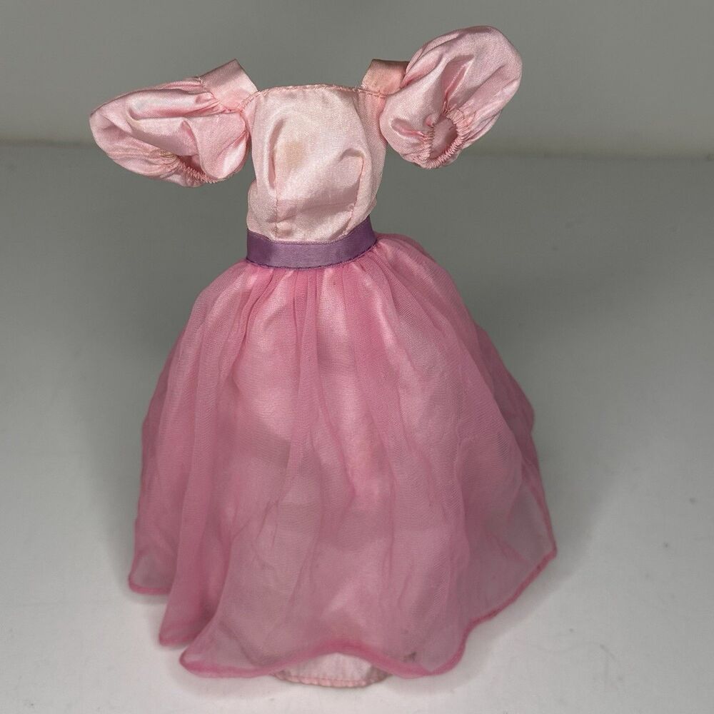 Vintage 1984 Barbie Wedding Party Bridesmaid Dress #7967 Pink Gown